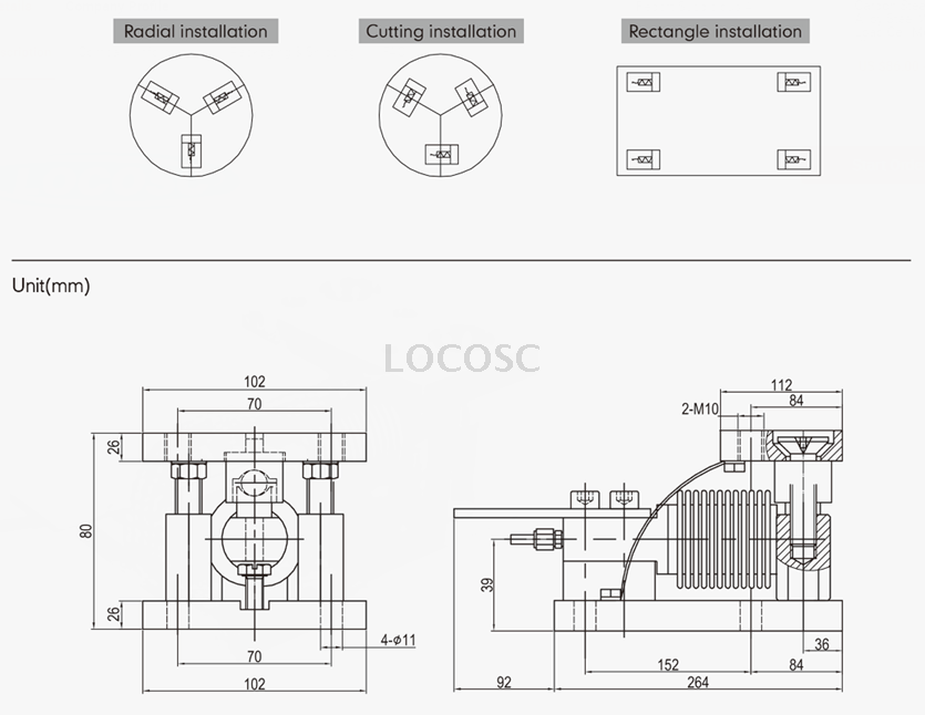  Weighing load cell mounting kit
